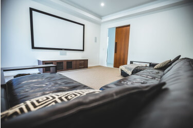 Clean cinema room